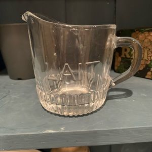 Anthro glass Milk Server